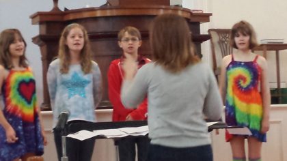 Children's Choir at the First Unitarian Universalist Society of Burlington
